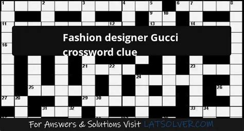 mark gucci|mr gucci crossword.